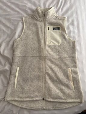LL BEAN Women’s Sweater Fleece Long Vest